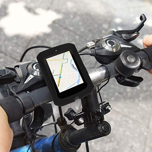 Калъф kwmobile е Съвместим с Bryton Rider 860 - Калъф Мек Силикон За наем с GPS система Защитен Калъф - Черен