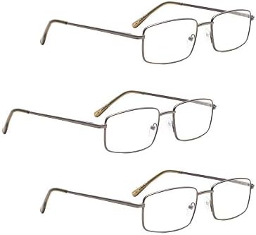 LUR 4 Опаковки класически очила за четене + 3 опаковки на метални очила за четене (само 7 двойки ридеров + 2,25)