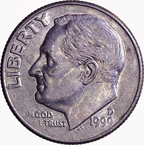 1999 D Рузвелт Десет цента 10 цента е Много Добре
