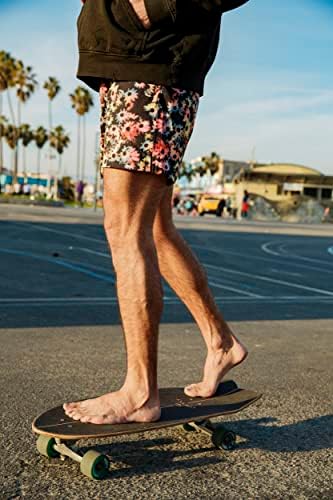 Мъжки Спортни къси панталони YOGA CROW Flow - бързо изсушаване Вътрешно Компресиране Подплата - Антимикробный джоб с цип - Гореща Йога, Фитнес, Бягане