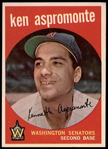 1959 Topps 424 Кен Аспромонте Вашингтон Сенатърс (Бейзболна картичка) БИВШИ сенатори