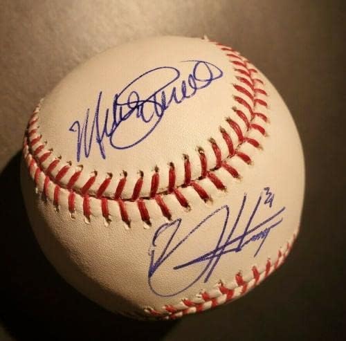 Брайс Харпър, Майк Шмид подписа OMLB Baseball PSA АВТЕНТИЧНИ Бейзболни Топки С Автографи на JSA, ЗАСВИДЕТЕЛЬСТВОВАННЫЕ COA