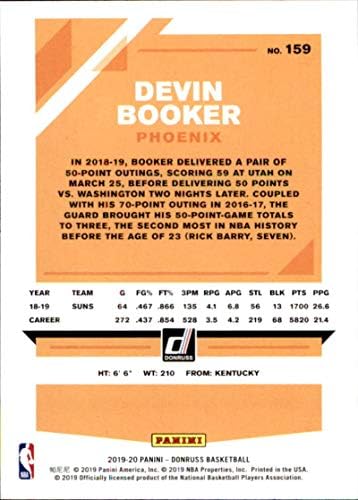 Баскетболно карта Донрусса 2019-20 159 Девин Букера Финикс Сънс