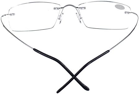 Tao Bi Суперлегкие Очила За четене 2,25 Мъжки Дамски Модни Очила За Четене Без Рамки 23 Силните Страни В наличност + Калъф За очила