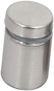 X-DREE 16 мм x 27 мм От неръждаема Стомана Рекламен Стъклен болт за фиксиране монтажен болт 10 бр. (16 мм x 27 мм acero неокисляемый publicidad vidrio Болт за фиксиране на реклама fijación montaje perno 10 бр.