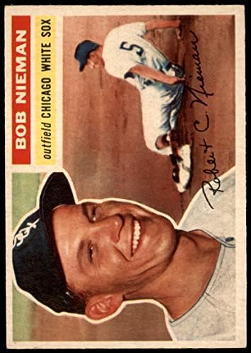 1956 Topps 267 Боб Ниман Чикаго Уайт Сокс (бейзболна картичка) VG White Sox