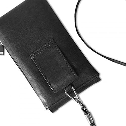 Flappg Черно Музикални Ноти Телефон Портфейла В Чантата Си Смартфон Окачен Изкуствена Кожа Черен