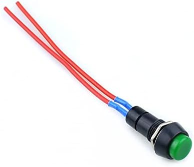 MAKEE 1бр PBS-11A 2PIN 12 мм Червен самостоятелно блокиране бутон за незабавен ключ с кабел 3A 150 (цвят: самоустанавливающийся)