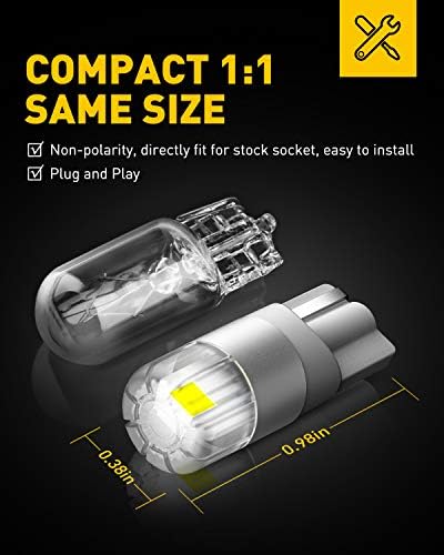 Led Лампи AUXITO H4/9003 и 194 168 led лампи, опаковки от 4