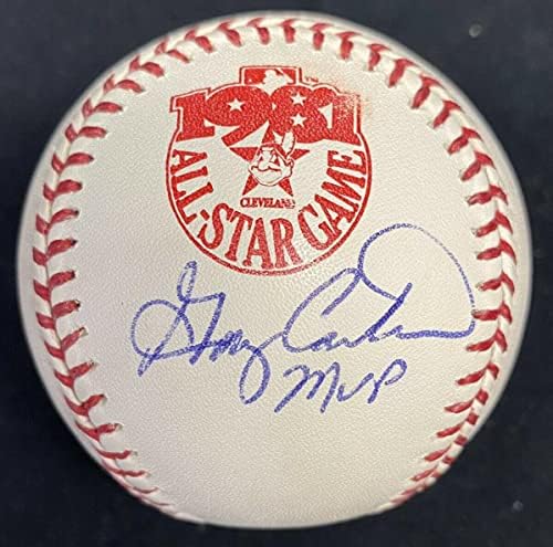Гари Картър подписа договор с MVP на Мача на звездите 1981 г. ASG Baseball PSA - Бейзболни топки с автографи