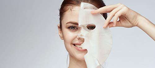 Подхранваща маска FOREST BEAUTY с витамин Bs, Не избелено Памучен маска, Успокоява и предпазва, за увредена и Суха кожа, намаляване на сърбежа и на възпалението, Премахва Неприятните обриви, за всички видове кожа (Опаковка