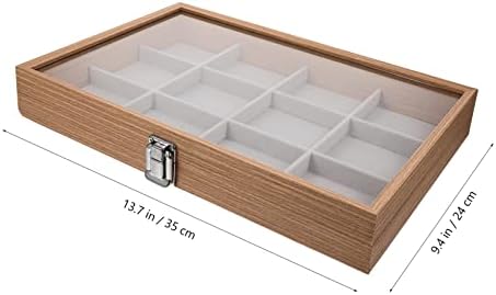 Zerodeko прозрачна кутия за бижута кутия за колие кутия за бижута бижута органайзер за жени, бижута преносим, кутия настолна кутия за бижута кутия за бижута с прозрачен капак за съхранение на бижута контейнер пръстен