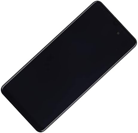 SWARK AMOLED е Съвместим с Samsung Galaxy A31 SM-A315 (черен с рамка) LCD дисплей със сензорен екран + Инструменти