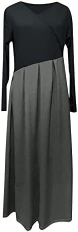 NOKMOPO Есенни рокли за жени 2022, Женски Есенно-Зимния Ежедневното Тънката Рокля от Еднакво Вълнен Плат с дълги ръкави