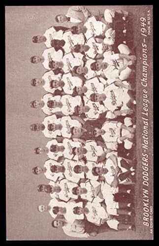 1947 Експонати 1949 Доджърс Отборът на Бруклин Доджърс (Бейзбол карта) EX Доджърс