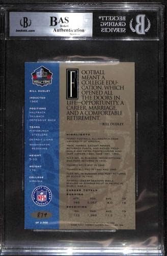 #25 Бил Дъдли - 1998 Рон Микс КОПИТО Платина Футболни картички Autos (Звезда), Футболни топки БГД С автограф