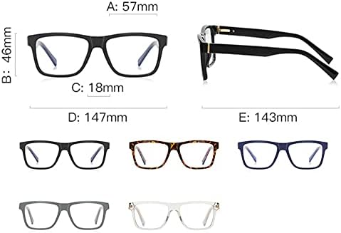 Квадратни Очила за четене RESVIO за Мъже И Жени от Пластмаса с Пружинным тръба на шарнирна Връзка TR90 Ръчно изработени, черни
