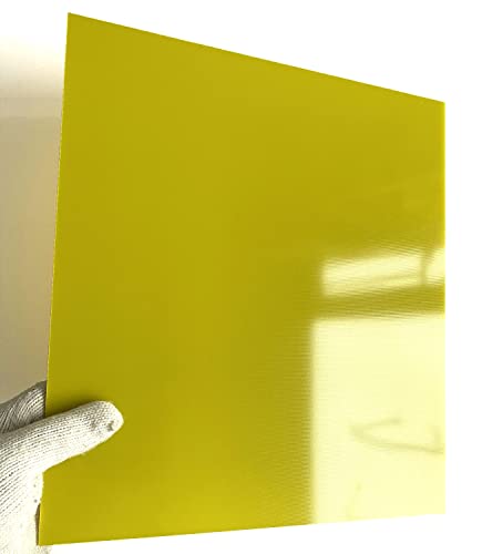 Лист Гаролита G10 FR4, 2,0 мм, Панел от Фибростъкло 335X300X2,0 мм, Жълт цвят
