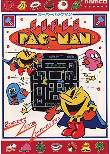 Плакати за без рамки Плакати за игри Pac Man (7 парчета, 10 * 14 инча) Подарък за рожден Ден за Тийнейджъри Арт Принт Слот Плакати Момчета Момичета Спалня и Детска Стая Стенен Декор Домашна Стая Художествена Естетика