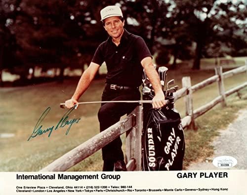 Гари Плейър Голф КОПИТО Подписа снимка с размер 8x10 с JSA COA - Снимки голф с автограф