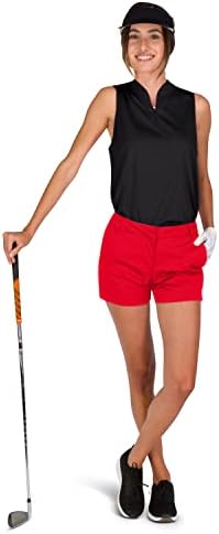 Дамски къси панталони за голф Three Sixty Six с вътрешен шев 4 ½ инча - бързо съхнещи активни къси панталони с джобове, Спортни и дишащи