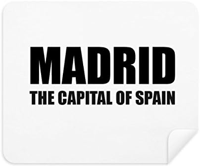 Мадрид е Столицата на Испания Кърпа За почистване на Екрана за Пречистване на 2 елемента Замшевой тъкан