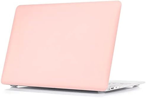 RITAYAN е Съвместим с 13-инчов корпус на MacBook Air (2017,,2015,2014,2013,2012,2011,2010 на издаване) A1369/A1466 Пластмасов твърд корпус + калъф + Капак на клавиатурата + Защитно фолио за екрана (розов кварц)