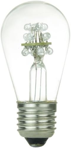 Sunlite 80315-СУ S14/12LED/G Led 120-вольтовая лампа средна мощност S14 капацитет 0,8 W, зелена