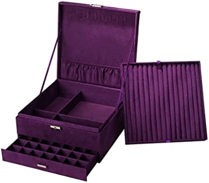 UXZDX CUJUX Ковчег за Бижута, Пръстен, Огърлица, Обеци Притежателя Кутия За Съхранение на Бижута Органайзер Подарък Кутия (Цвят: F)