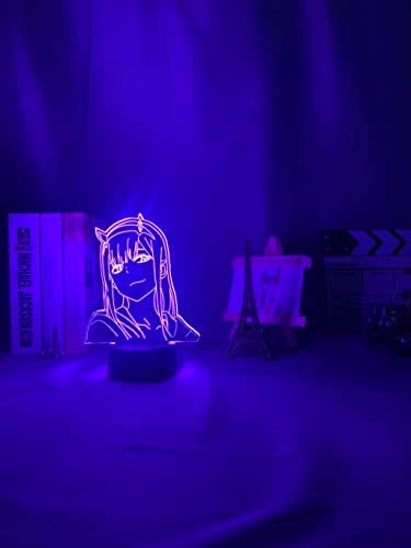 3D лека нощ с шарени Аниме Пестеффе, led Иллюзионный лампа за интериор и детска, подарък за Рожден Ден и подарък за момичета и момчета-16, което променя Цвета си, Led Лампа с дистанционно управление за детски подаръци