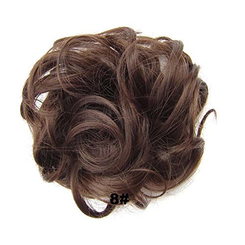 Завязки за коса Перука Поничка черен кафяв синтетичен 30 г кок за коса-Перука еластична въже за коса лепило за удължаване на коса зелени
