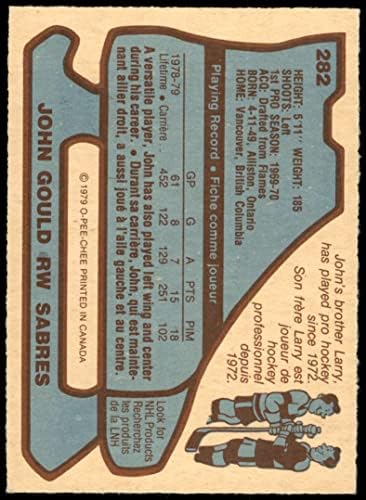 1979 О-Пи-Джи # 282 Джон Гулд Сэйбрз (Хокейна карта) в Ню Йорк Сэйбрз