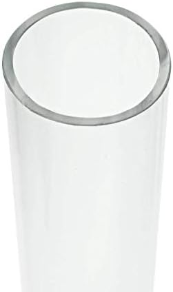 Един източник Поликарбонат Lexan Небьющаяся кръгла Прозрачна тръба с диаметър 1/2, 1 и 1 1/2 инча (диаметър 1 инч, дължина 12 инча)