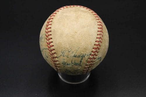 1956 Бруклин Доджърс Подписа Бейзболен Джаки Робинсън Куфакс JSA LOA D7766 - Бейзболни топки С Автографи