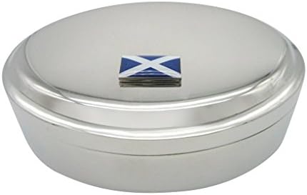 Флаг На Шотландия Овални Ковчег За Бижута, Ключодържател Висулка