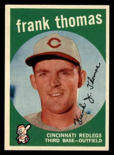 1959 Topps 490 Франк Томас Синсинати Редс (Бейзболна картичка) EX/MT Maya