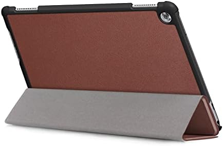 Калъф за tablet PC, Smart Case, който е Съвместим с калъф за таблет Huawei Mediapad M5 Lite 10, Защитно поставка Trifold PC Hard Shell-Тънък калъф със защитни облицовки за автоматичен режим на сън / събуждане (Цвят: