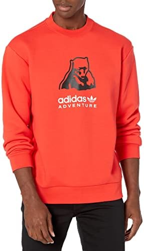 мъжки hoody adidas Originals Adventure с Голяма лого Crew Sweatshirt