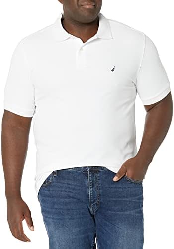 Мъжка риза с къси ръкави Наутика Big and Tall Big & Tall Performance Класически намаляване с декор на Палубата