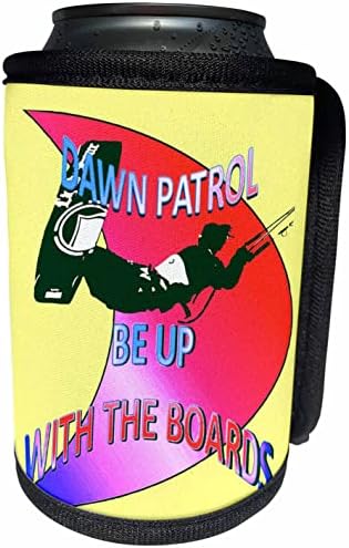 3dRose Dawn Patrol - Да кайт сърф с дъски Червено-розов цвят. - Опаковки за бутилки-охладители (cc_353278_1)
