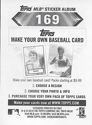 Колекция от бейзболни стикери Topps MLB 2018 169 Ози Олбис Атланта Брейвз, Тънки хартиени етикети с размер 2 на 3 инча, за да си Албум