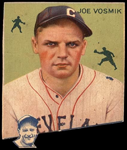 1934 Гуди # 77 Джо Восмик Кливланд Индианс (Бейзболна картичка) АВТЕНТИЧНИ индианци