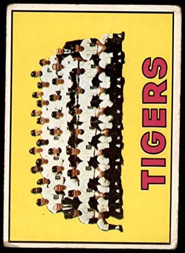 1967 Topps 378 Тайгърс Екипът на Детройт Тайгърс (Бейзболна картичка) ЛОШ тигри
