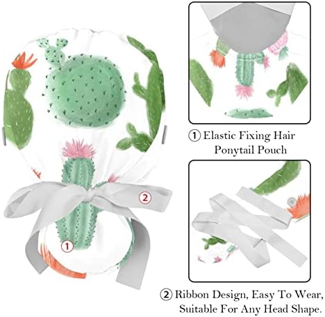 Растението Cactus Хубава Работа Шапчица с Потни Регулируема Лента Прическа Пищната Шапка