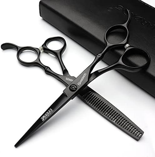 SHARONDS 6/7 Инча Професионални ножици за Подстригване на коса 440C Салонные Фризьорски салон Филировочные ножици Са идеални за фризьорство и за домашна употреба (6 в 2 бр.)