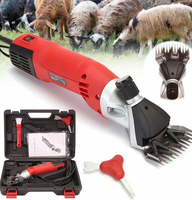 Ножици за стригане на овце cjc, 220 В електрически ножици за стригане на овце и кози, машина за подстригване на козината, ножици за вълна (220 500 W)