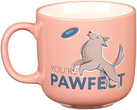 Подарък Кафеена чаша за майката с кожа куче, You ' re Pawfect Забавни Coffee Cup в подарък за Любителите на кучета, Собствениците на породи самоед/хъски, Могат да се мият в микровълнова фурна и съдомиялна машина, Керамични,