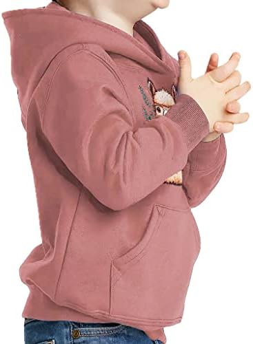 Hoody-Пуловер за деца с лицето на Лама - Забавно Hoody Отвътре с Гъба - Цвете Hoody за деца