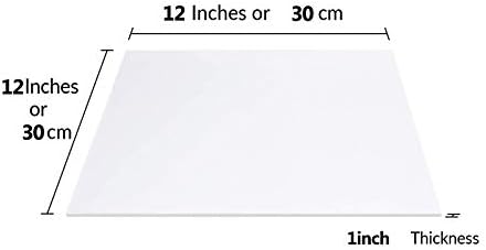 Полиамидная Плоча SQINAA От Лят Найлон Размер 12X12 Инча с висока Якост на лист PA за Детайли на Конструкцията на матрицата САМ, 30 мм