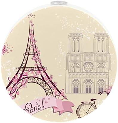 2 Бр Plug лека нощ Led нощна светлина Розово Париж-Айфеловата Кула на Мотора с тегло от Здрач до Зори за Детска Стая, Детска, Кухня, Коридор